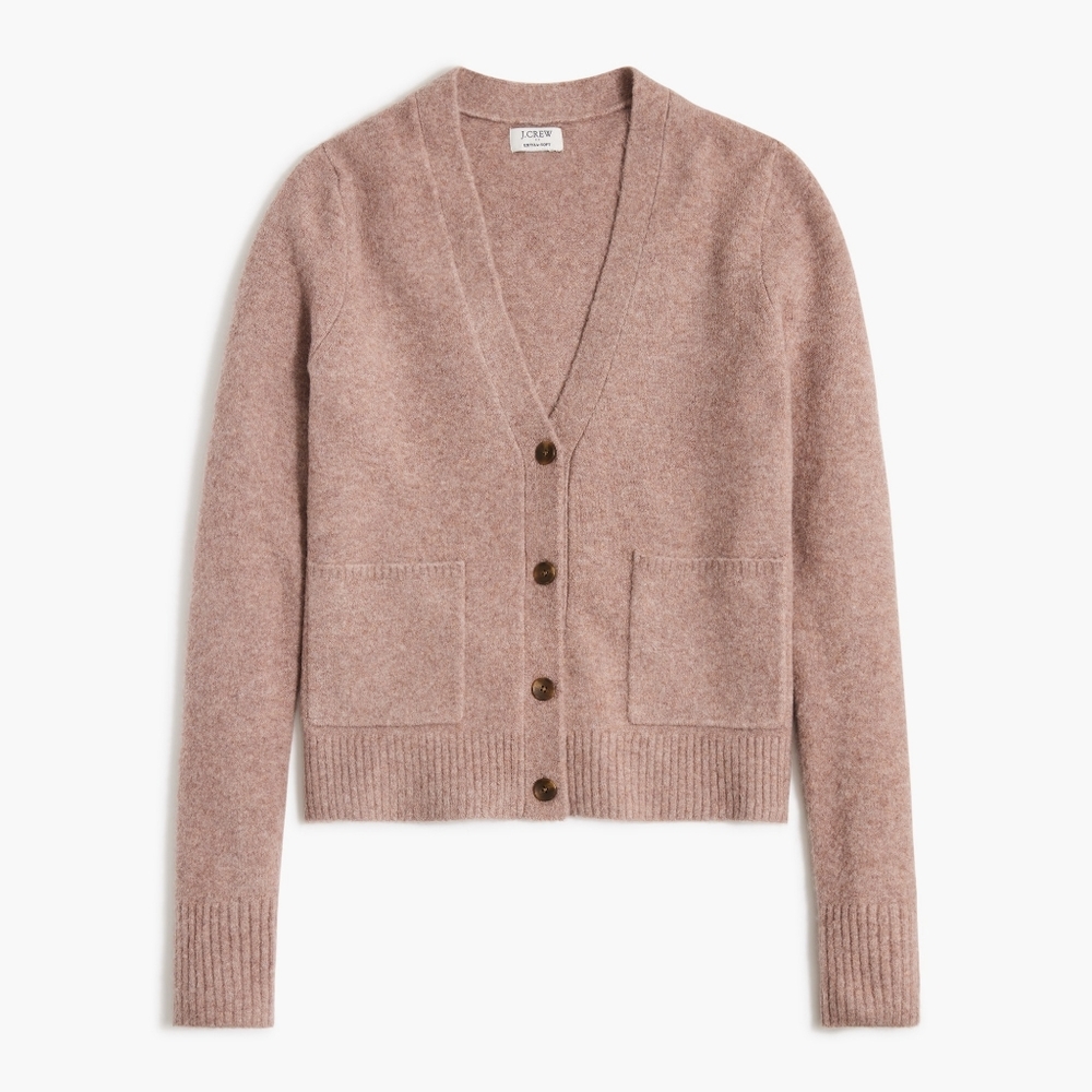 J. Crew Extra-Soft Tan Cardigan